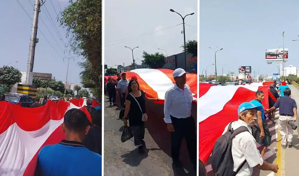 Cientos de ciudadanos se unieron a la marcha. Foto: Facebook/Víctor Huarancca