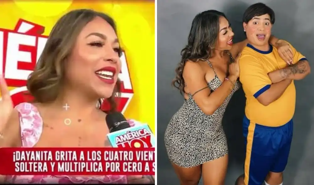 Dayanita fue vinculada amorosamente con Topito en el pasado. Foto: composición LR/captura América TV/Dayanita/Instagram Dayanita fue vinculada amorosamente con Topito en el pasado. Foto: composición LR/captura América TV/Dayanita/Instagram