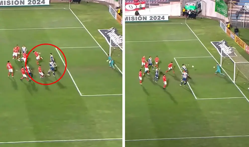 El gol de Ricardo Lagos en el segundo tiempo del Alianza Lima vs. Cienciano no subió al marcador. Foto: captura de Liga 1 Max