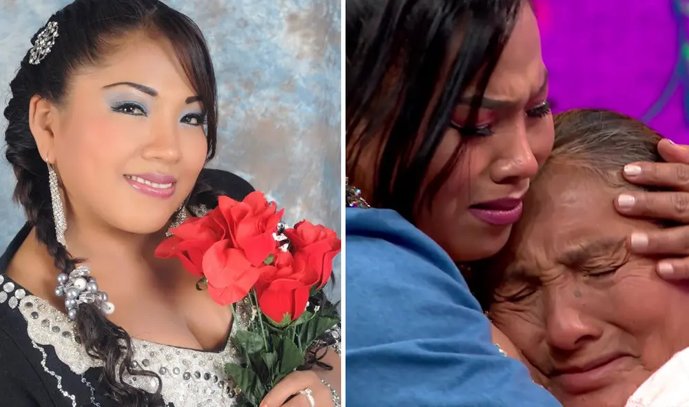 Rosita de Espinar junto con su madre Juliana Quispe. Foto: composición LR/Rosita de Espinar Facebook/captura América TV