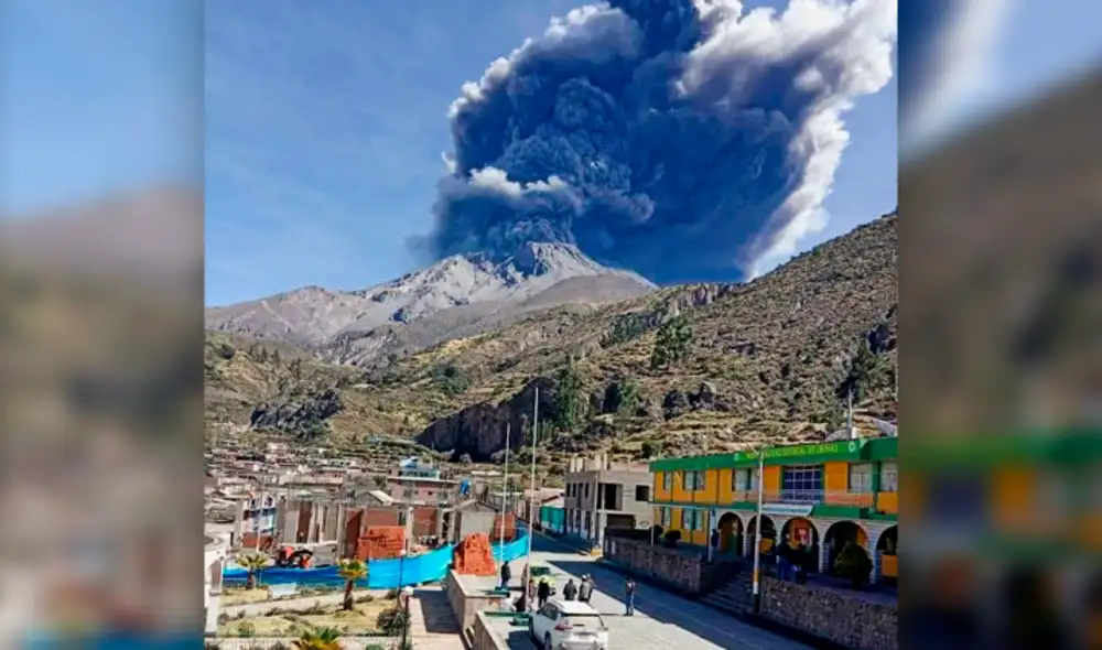 Hecho. IGP reportó que cenizas alcanzaron los 3.500 metros.