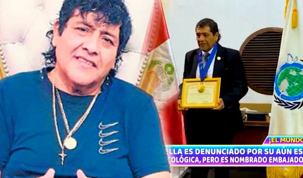 Cantante Toño Centella es nombra embajador de la paz mientras su expareja lo denuncia por agresión. Foto: composición/captura ATV/difusión