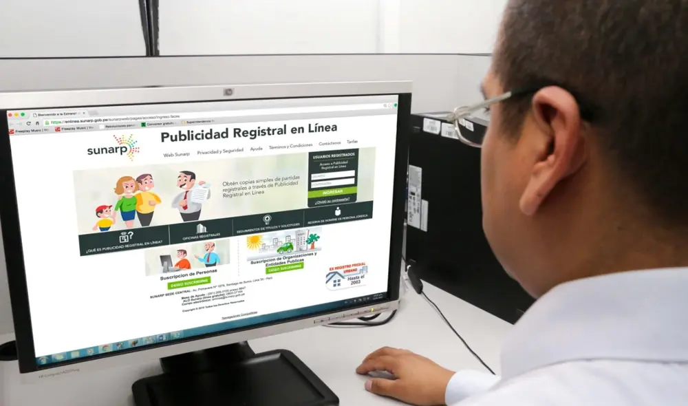 Así podrás utilizar la plataforma de Publicidad Registral en Línea de la Sunarp. Foto: Sunarp
