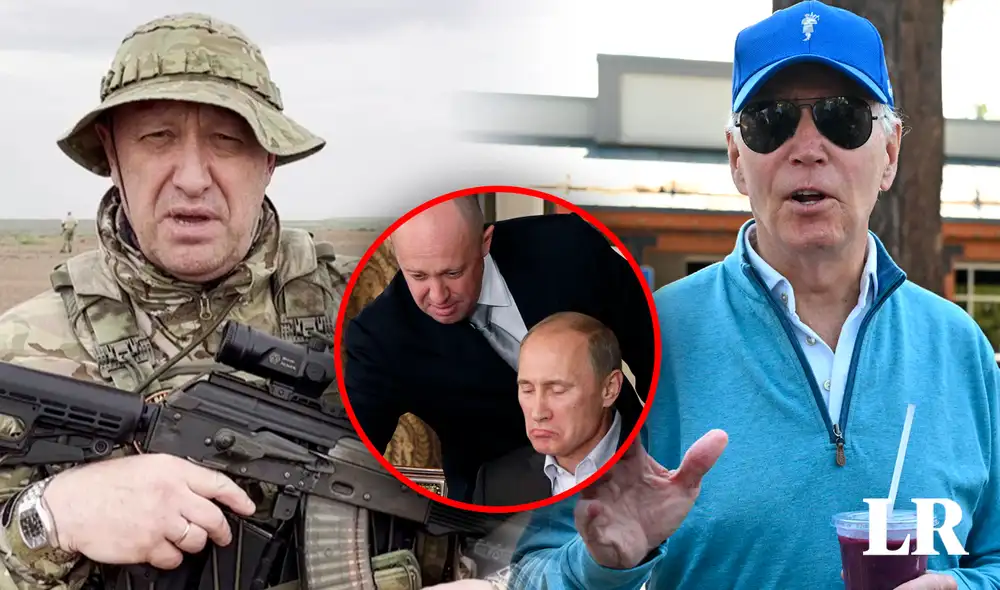 Joe Biden se pronuncia sobre el accidente aéreo en el que habría estado el líder del Grupo Wagner. Foto: composición de Fabrizio Oviedo/LR