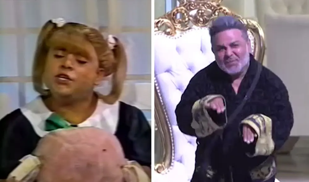 Andrés Hurtado no tuvo problema en volver a bailar como el icónico personaje que caracterizó en los 90. Foto: composición LR/Panamericana TV/ATV - Video: ATV