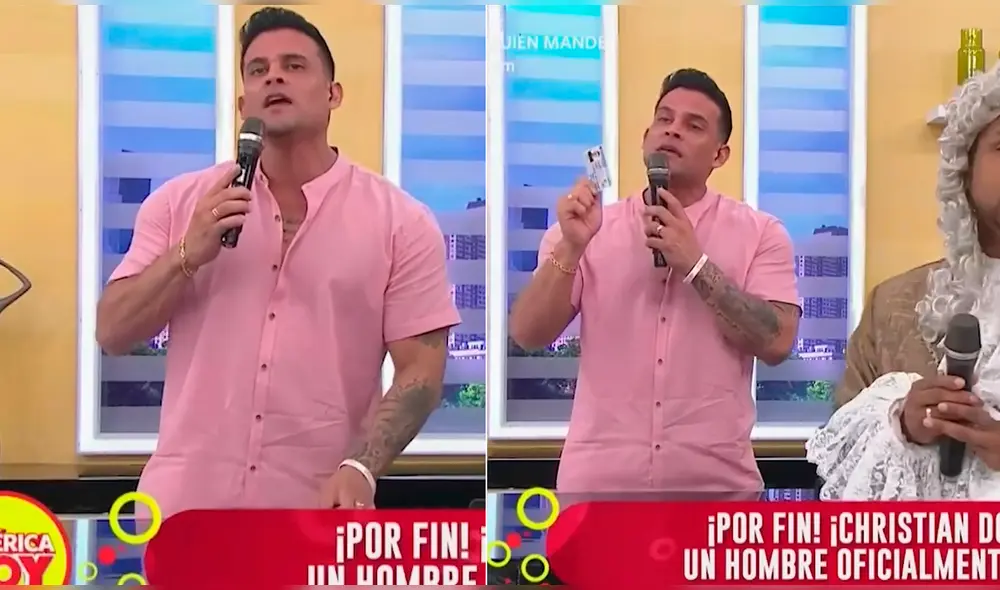 Christian Domínguez ya está separado. Foto: composición LR/capturas de 'América hoy' Christian Domínguez ya está separado. Foto: composición LR/capturas de 'América hoy'
