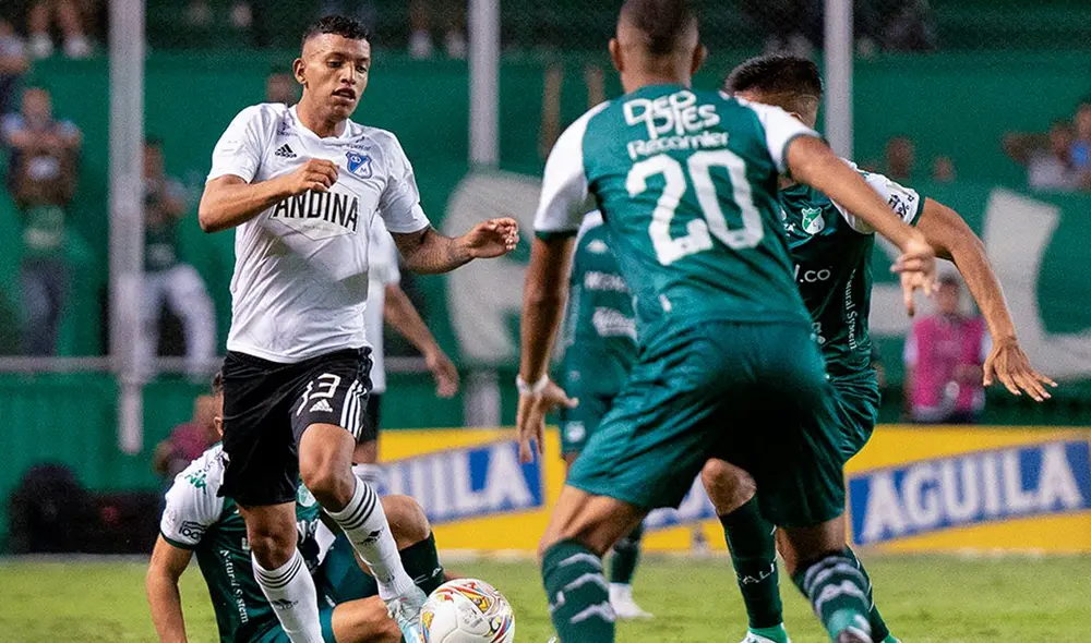 Millonarios vs. Deportivo Cali se repartieron los puntos en el clásico añejo. Foto: composición GLR Millonarios vs. Deportivo Cali se repartieron los puntos en el clásico añejo. Foto: composición GLR