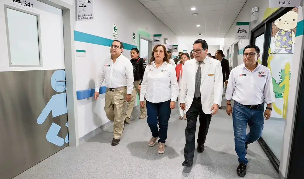 Compromiso. La presidenta Dina Boluarte aseguró que se designará presupuesto de 7 millones de soles para la operatividad del nuevo hospital de Chulucanas. Foto: difusión