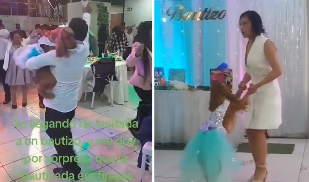 La perrita acaparó muchas miradas con su vestidito elegante. Foto: composición LR/ TikTok/@militasuri