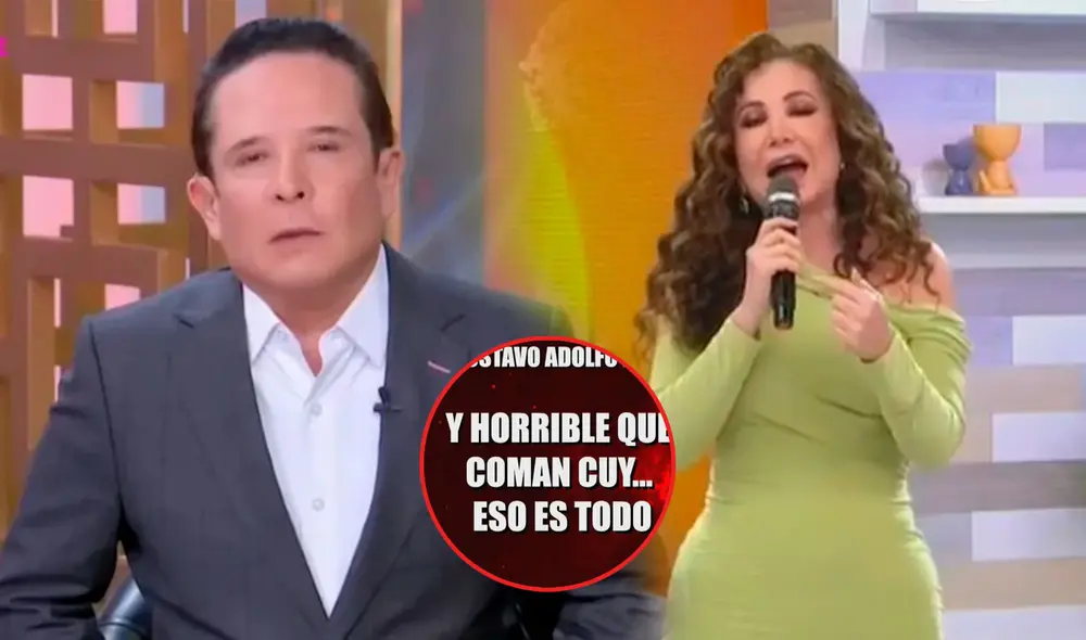 Gustavo Adolfo Infante discute con reportero de 'América hoy' y Janet Barboza lo critica. Foto: composición/captura América TV/TV mexicana - Video: América TV