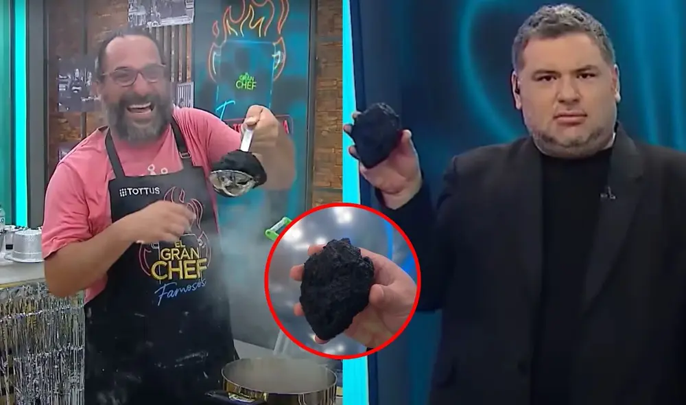 'Loco' Wagner no pudo contener la risa con su papa rellena. Foto: composición LR/Capturas de Latina