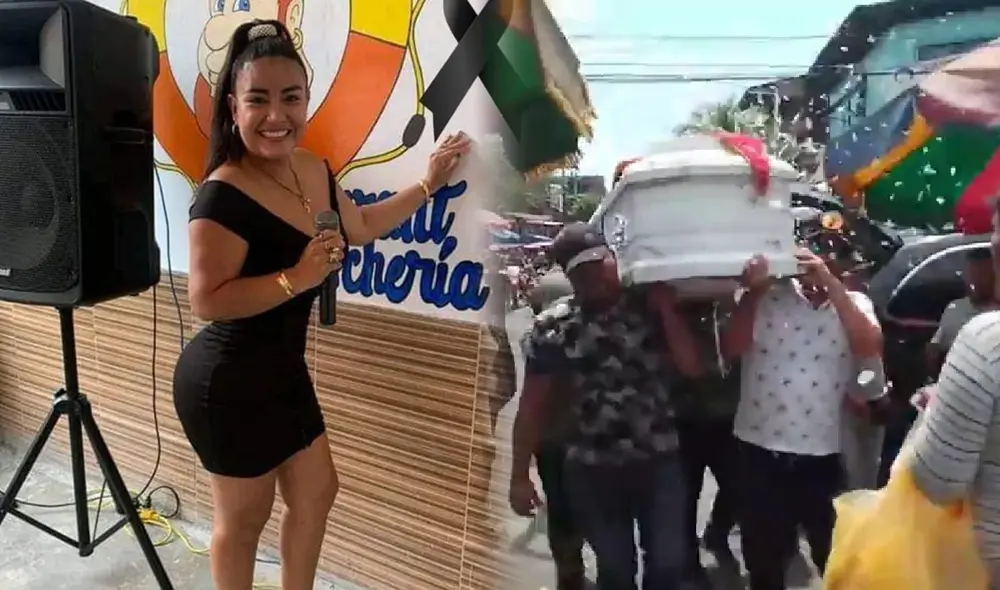 Entierro de la reconocida cantante Yuliana Perea en Iquitos. Foto: composición LR/Steffano Trinidad