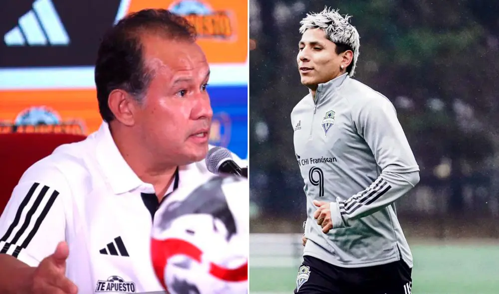 Juan Reynoso volvió a hablar sobre el delantero del Seattle Sounders. Foto: FPF/Seattle Sounders