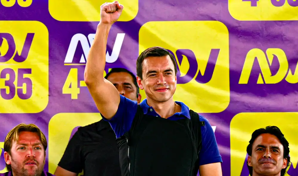 Daniel Noboa aseguró que el momento más duro de la campaña presidencial fue el asesinato de Fernando Villavicencio. Foto: AFP Daniel Noboa aseguró que el momento más duro de la campaña presidencial fue el asesinato de Fernando Villavicencio. Foto: AFP