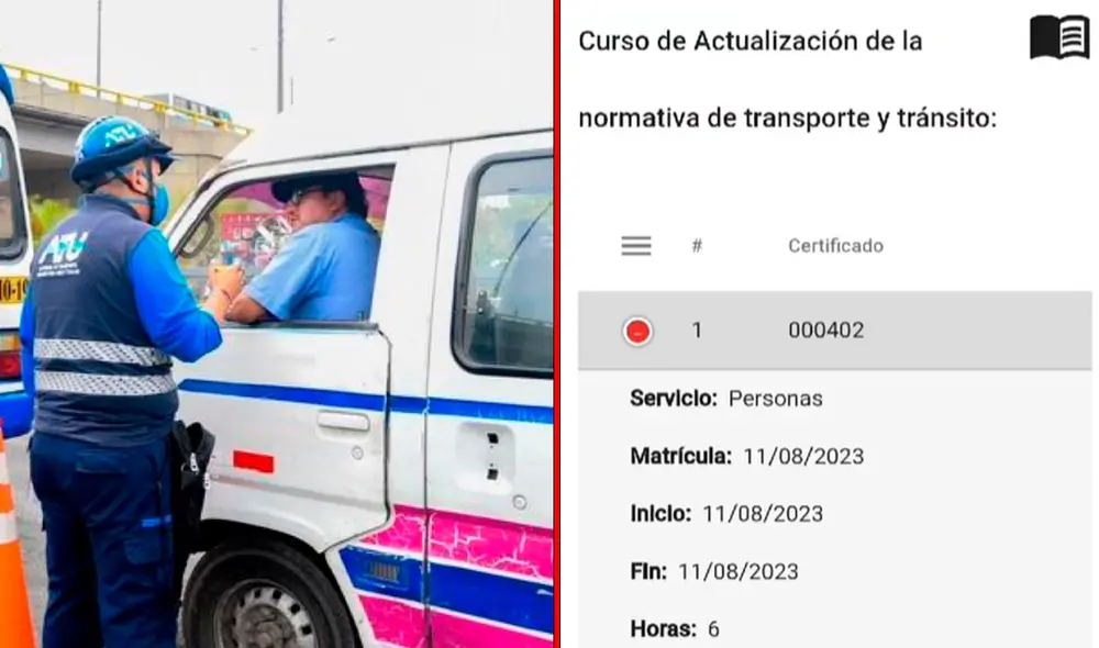 Todas las licencias y cursos son registrados en el sistema del MTC. Foto: composición LR/Andina Todas las licencias y cursos son registrados en el sistema del MTC. Foto: composición LR/Andina