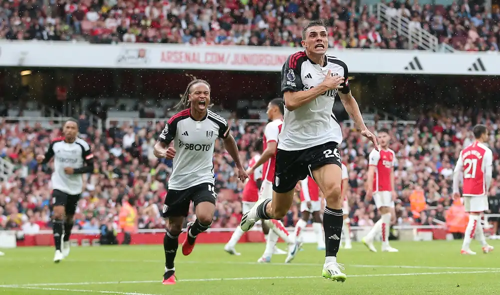 Fulham sumó 4 puntos en la Premier League 2023-24. Por su parte, Arsenal llegó a 7 y se mantiene en la parte alta. Foto: Fulham Fulham sumó 4 puntos en la Premier League 2023-24. Por su parte, Arsenal llegó a 7 y se mantiene en la parte alta. Foto: Fulham