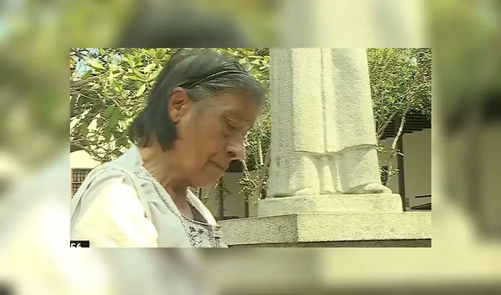 Abuelita creyente de Santa Rosa de Lima pide por sus nietos. Foto: captura / Latina