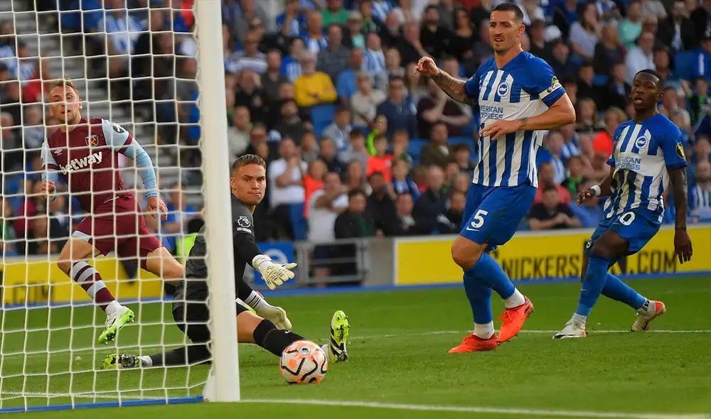 West Ham goleó de visita a Brighton y puso fin a su invicto en la presente temporada de la Premier League. Foto: West Ham