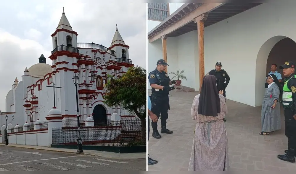 Uniformados llegaron al convento a buscar al delincuente. Foto: composición LR/Yolanda Goicochea LR/Seguridad Ciudadana de Trujillo Uniformados llegaron al convento a buscar al delincuente. Foto: composición LR/Yolanda Goicochea LR/Seguridad Ciudadana de Trujillo