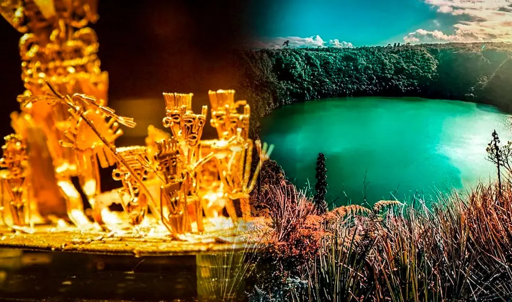 En Colombia, se relaciona la leyenda de El Dorado con laguna de Guatavita Foto: composición LR/Colombiainfo/Tidal - Video: History Latinoamérica/YouTube En Colombia, se relaciona la leyenda de El Dorado con laguna de Guatavita Foto: composición LR/Colombiainfo/Tidal - Video: History Latinoamérica/YouTube