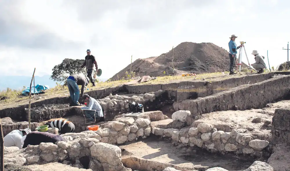 Excavaciones. La zona investigada por los arqueólogos está en la provincia de Chota y se extiende casi dos kilómetros. Foto: difusión Excavaciones. La zona investigada por los arqueólogos está en la provincia de Chota y se extiende casi dos kilómetros. Foto: difusión
