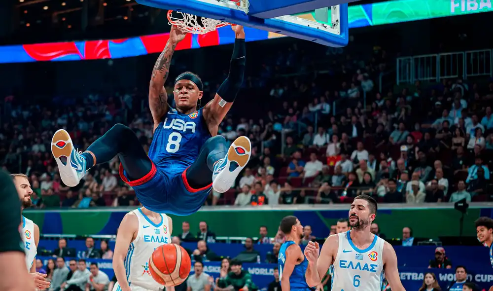 Estados Unidos es el líder de su grupo en el Mundial de Baloncesto 2023. Foto: selección de Estados Unidos.