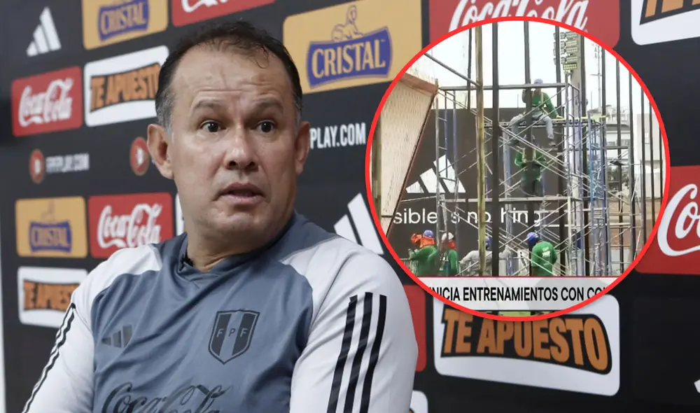 Juan Reynoso debutará en las Eliminatorias 2026 con la selección peruana. Foto: composición LR/archivo/captura TV Perú