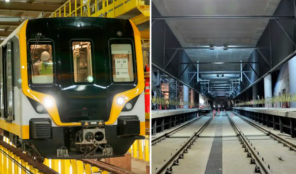 La Línea 2 empezará a funcionar con cinco estaciones en diciembre, de acuerdo al poder Ejecutivo. Foto: composición LR / Andina / Andina