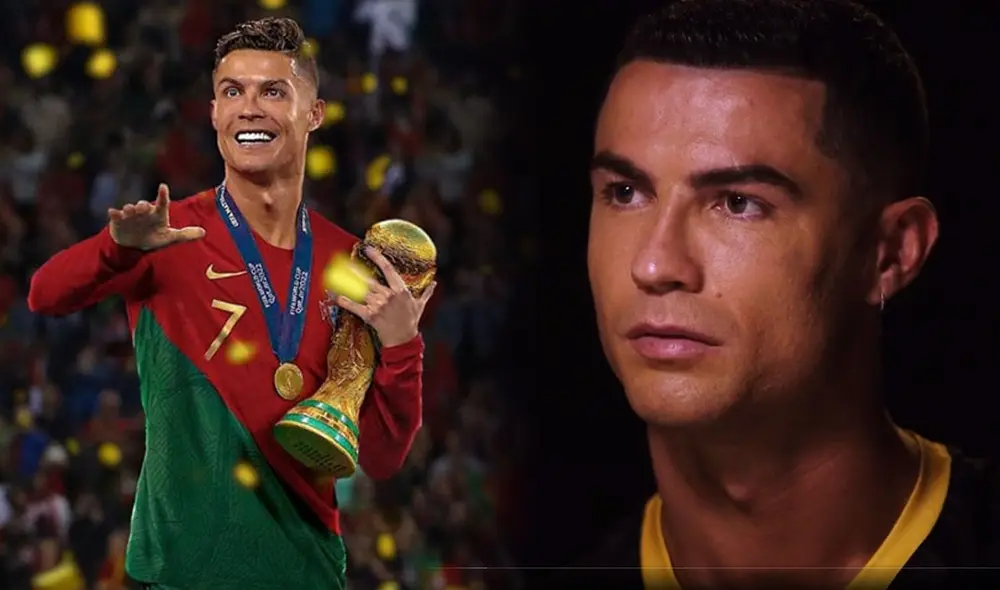 Cristiano Ronaldo no ha ganado la Copa del Mundo con Portugal. Foto: composición LR/composición Derby 4K/captura de Twitter
