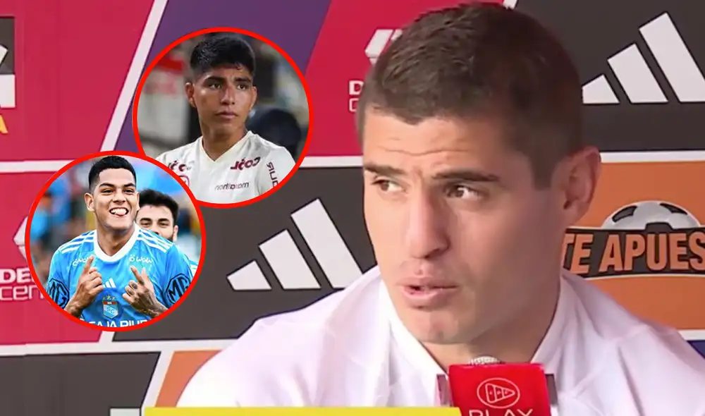 Aldo Corzo fue mundialista con la selección peruana en Rusia 2018. Foto: composición LR/Movistar Deportes/Universitario/Sporting Cristal - Video: Movistar Deportes