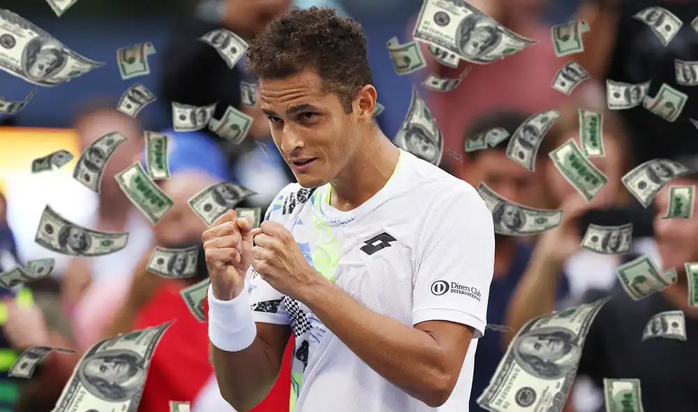 Juan Pablo Varillas se ubica en el puesto 74 del ranking ATP. Foto: composición de LR/AFP