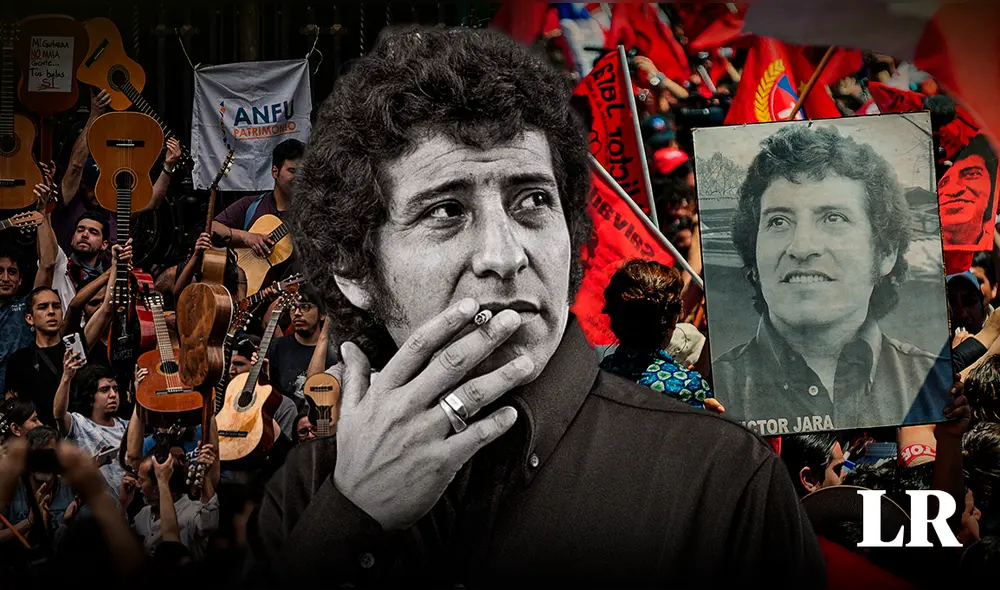 Victor Jara fue asesinado 5 días después del golpe de Estado de Augusto Pinochet. Foto: composición LR/AFP/Universidad de Santiago de Chile