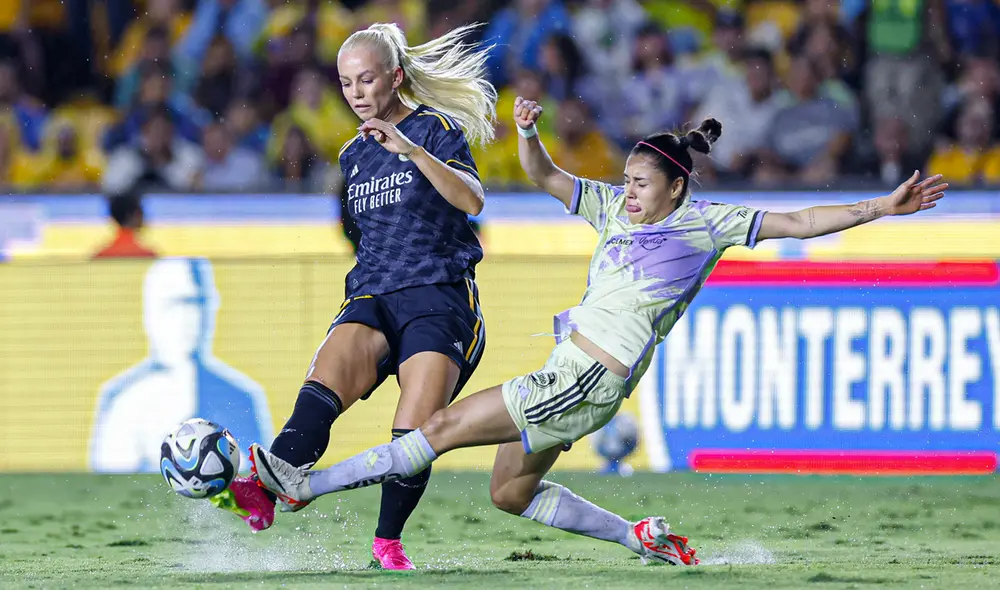 Tigres no pudo ante el Real Madrid en territorio mexicano. Foto: Real Madrid Femenino Tigres no pudo ante el Real Madrid en territorio mexicano. Foto: Real Madrid Femenino