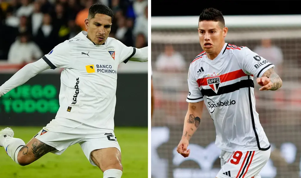 Paolo Guerrero inició como titular en el partido de ida. Foto: composición de LR/LDU/Sao Paulo