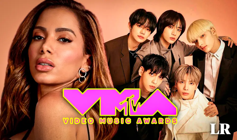 De la mano de Anitta, TXT será el primer grupo de k-pop en presentar una colaboración de géneros musicales en los MTV VMAs. Foto: composición Gerson Cardoso / LR / MTV