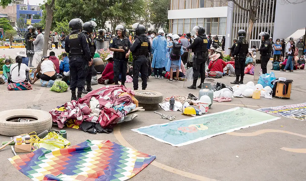Concluye. Fiscalía dice que los detenidos estuvieron en San Marcos para dormir y alimentarse. Foto: AFP