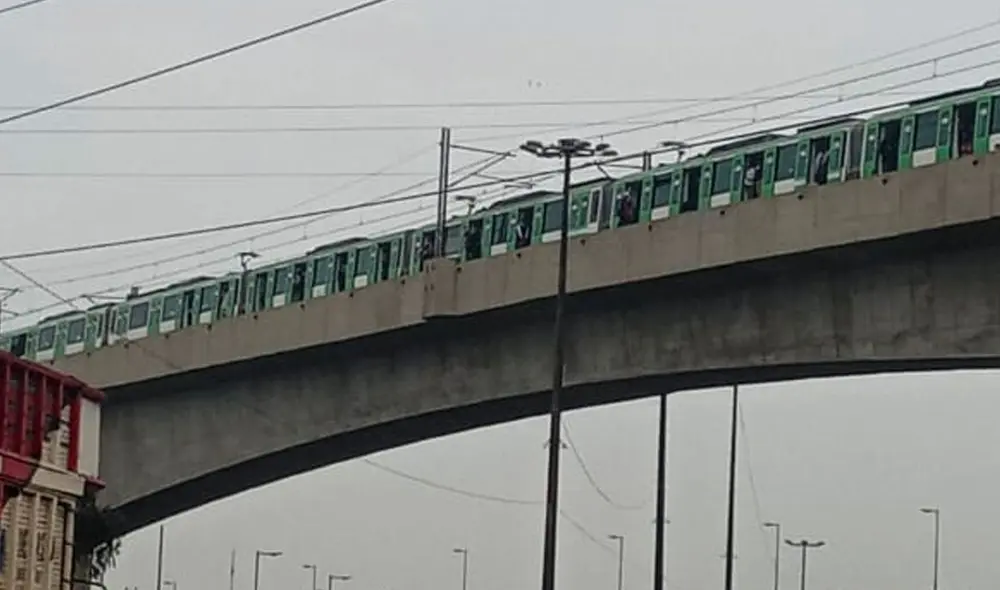 Tren de la Línea 1 reporta demoras para desplazarse. Foto: usuarios LR