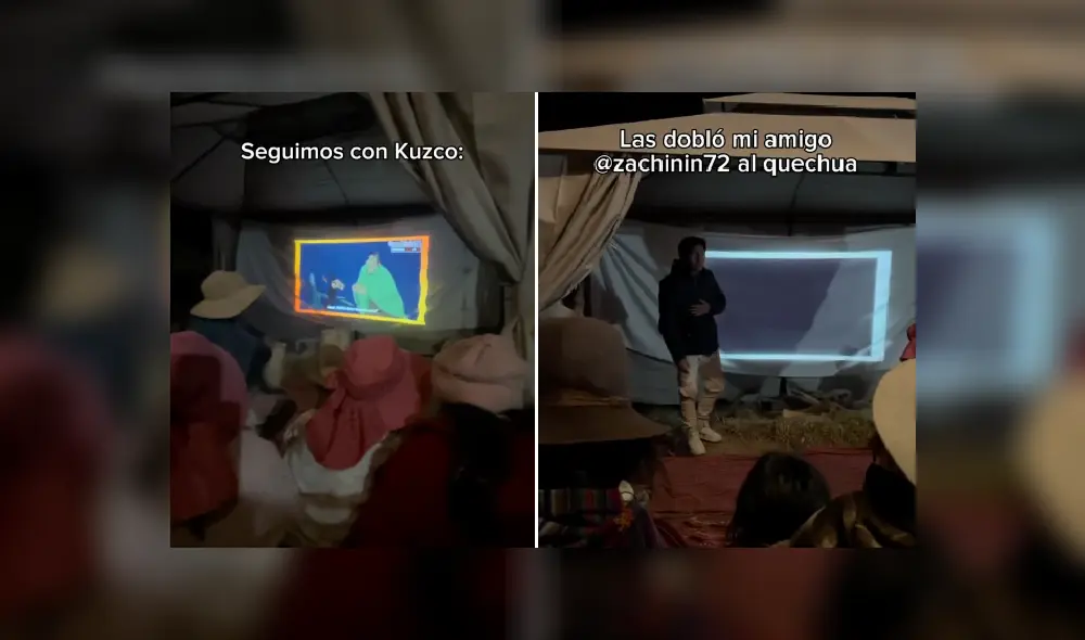 Se proyectaron 3 películas en el evento. Foto: captura TikTok/alessadra-yupanqui - Video: TikTok/alessadra-yupanqui