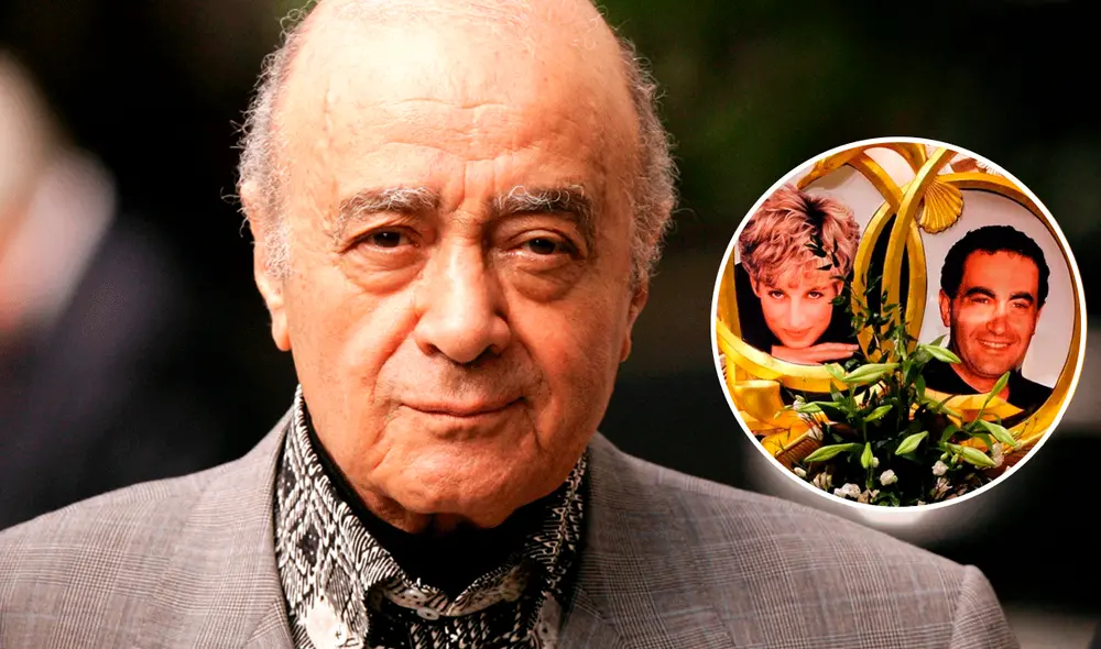 Mohamed Al-Fayed responsabilizó a la corona británica por el accidente en el que fallecieron su hijo Dodi y la princesa Diana. Foto: AFP