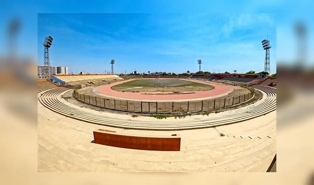 Estadio Elías Aguirre luce en abandono. Foto: Andina