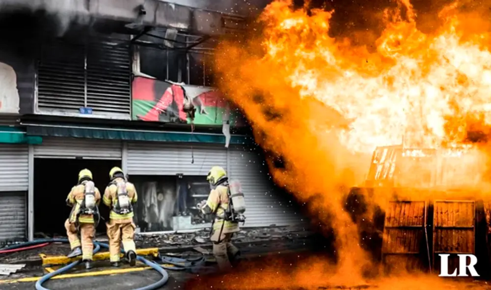 Hasta el momento solo se ha registrado a un bombero herido. Foto: Composición LR/El País Cali/ Infobae Hasta el momento solo se ha registrado a un bombero herido. Foto: Composición LR/El País Cali/ Infobae