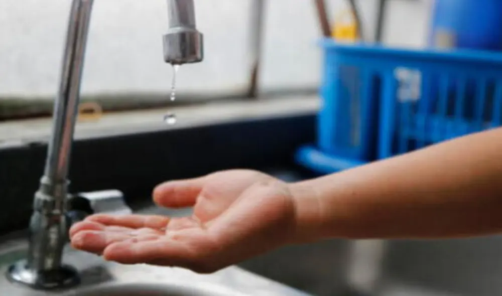 Restricción temporal del servicio de agua potable. Foto: Sedapar Restricción temporal del servicio de agua potable. Foto: Sedapar