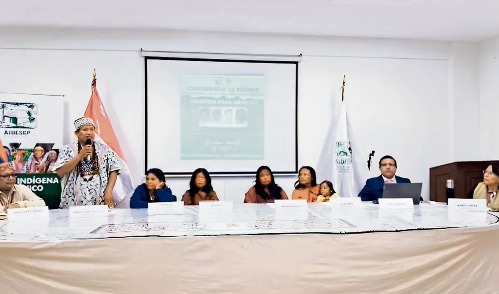 Pedido. Apus y deudos hicieron llamado a la solidaridad internacional para alcanzar justicia. Foto: difusión Pedido. Apus y deudos hicieron llamado a la solidaridad internacional para alcanzar justicia. Foto: difusión