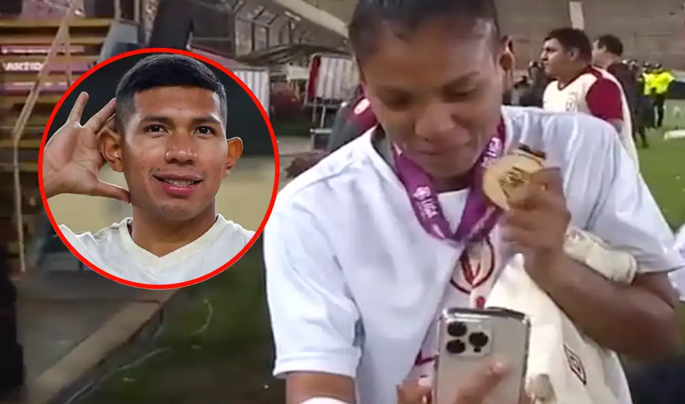 Kimberly Flores estuvo presente en el triunfo de Universitario ante Alianza en la final de la Liga Femenina. Foto: composición LR/ESPN/Universitario