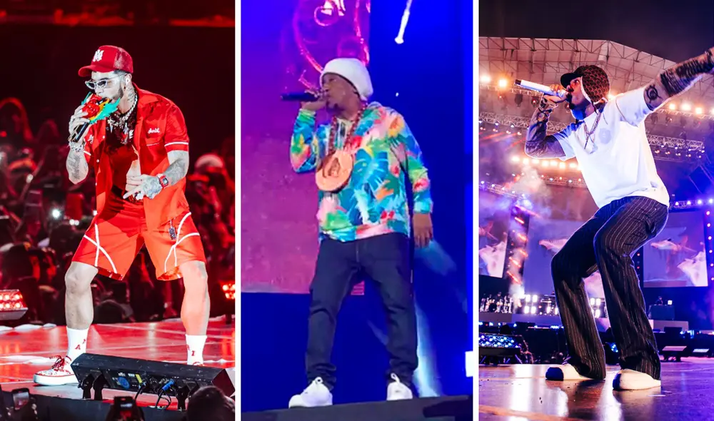Tego Calderón se presentó junto con Anuel, Wisin y Yandel, entre otros artistas en el 'Reggaetón Lima Festival 3'. Foto: composición LR/Bella Alvites/GLR