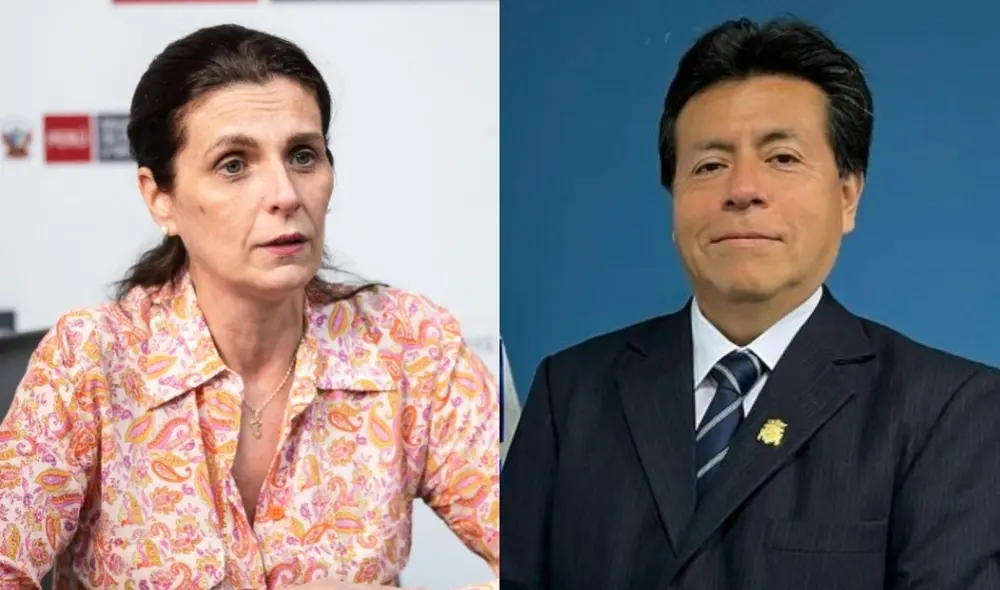 Hania Pérez de Cuéllar exige la salida del presidente de Sedapal. Foto: composición La República Hania Pérez de Cuéllar exige la salida del presidente de Sedapal. Foto: composición La República