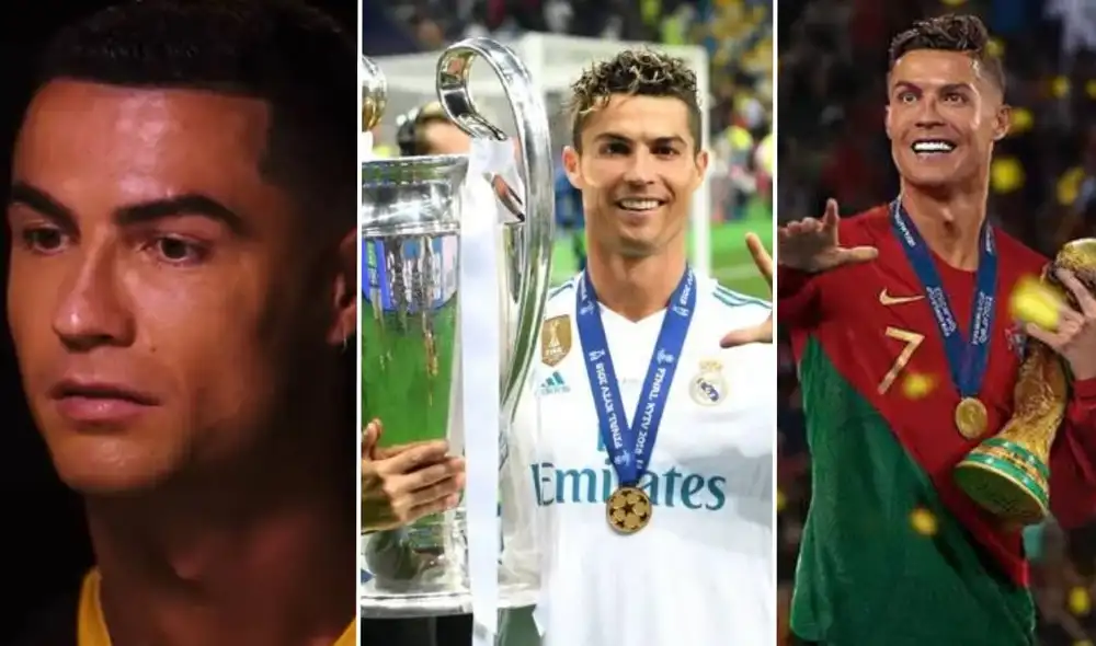 Cristiano Ronaldo es el máximo goleador del fútbol con 850 goles. Foto: composición LR/captura Binance