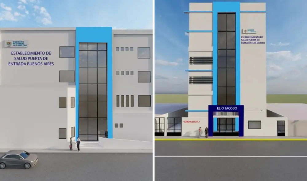 Los centros de salud estarán en 2 zonas de la provincia de Trujillo. Foto: Composición LR / Gore La Libertad