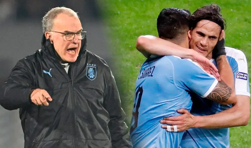 Marcelo Bielsa asumió el cargo de DT de Uruguay en mayo de este 2023. Foto: composición GLR