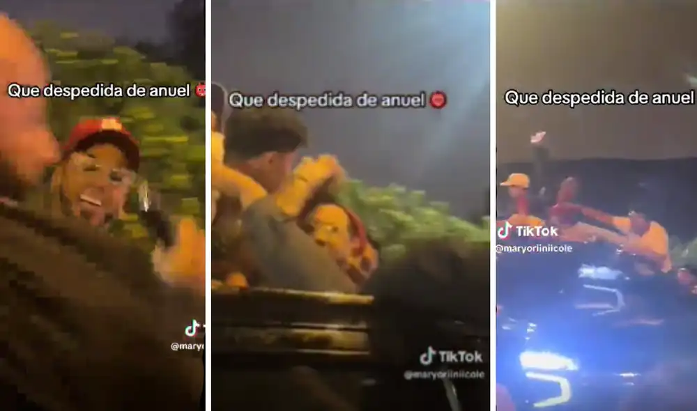 Hombre roba a Anuel luego de su concierto. Foto: Composición LR/TikTok